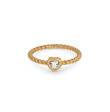 Carica l&#39;immagine nel visualizzatore di Gallery, Ring with heart shaped stone
