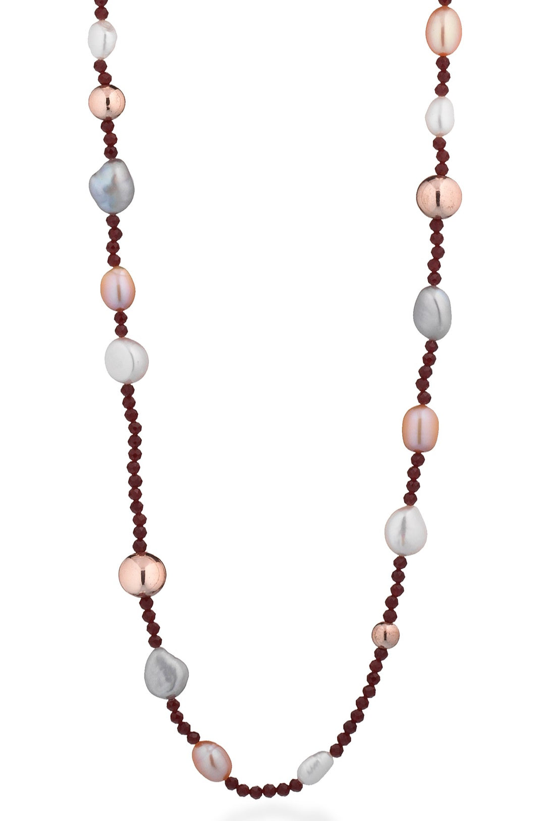 Collana Lunga con Perle d'acqua dolce