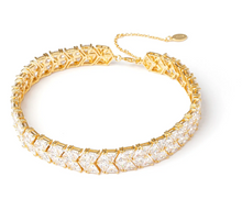 Load image into Gallery viewer, Choker triangoli di zirconi Eva - Oro
