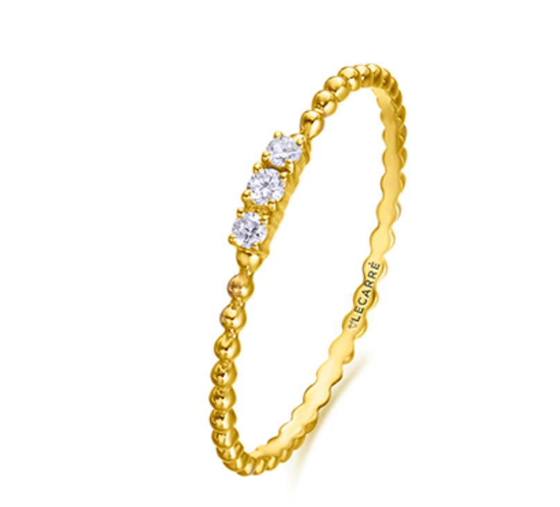 Anello Mini Bubbles Oro Diamantes