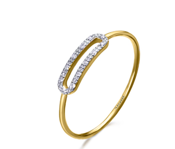 Anillo Hebilla Oro & Diamantes