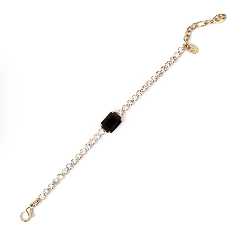 Bracciale di strass Madame - Nero