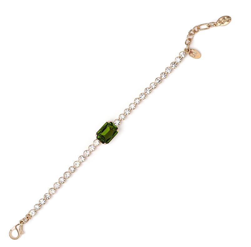 Bracciale di strass Madame - Verde