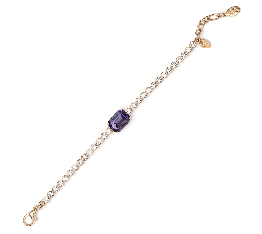 Bracciale di strass Madame - Viola