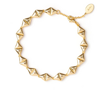 Carica l&#39;immagine nel visualizzatore di Gallery, Bracciale di triangolini aurei Eva - Oro
