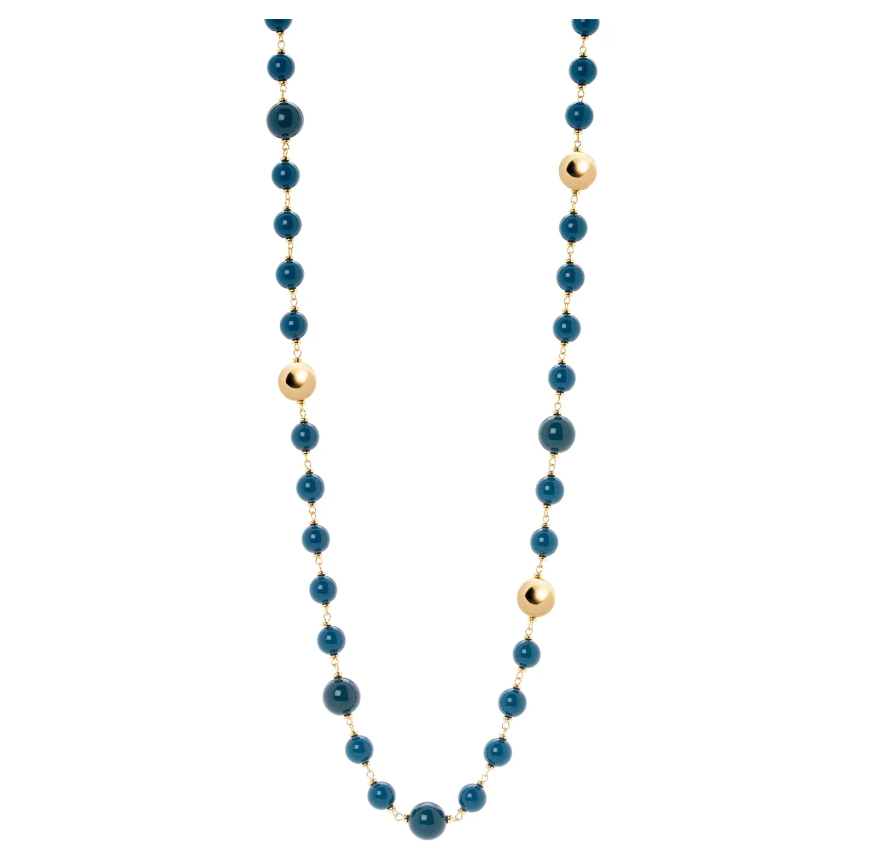 Collana lunga Tribeca - Blu