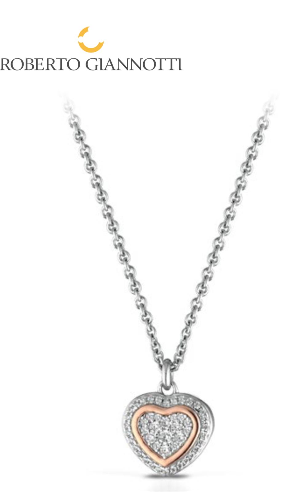 COLLANA ARGENTO CUORE ZIRCONATO